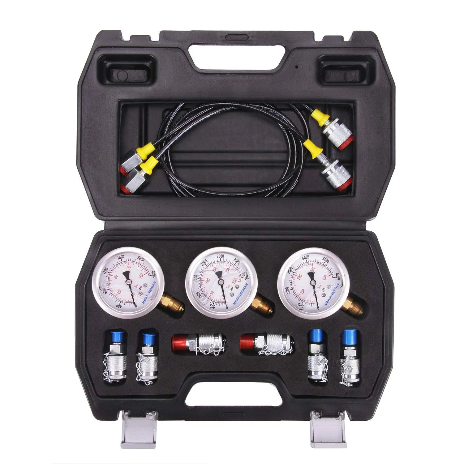 MEASUREMAN Portable Excavator Hydraulic Pressure Test Coupling Kit