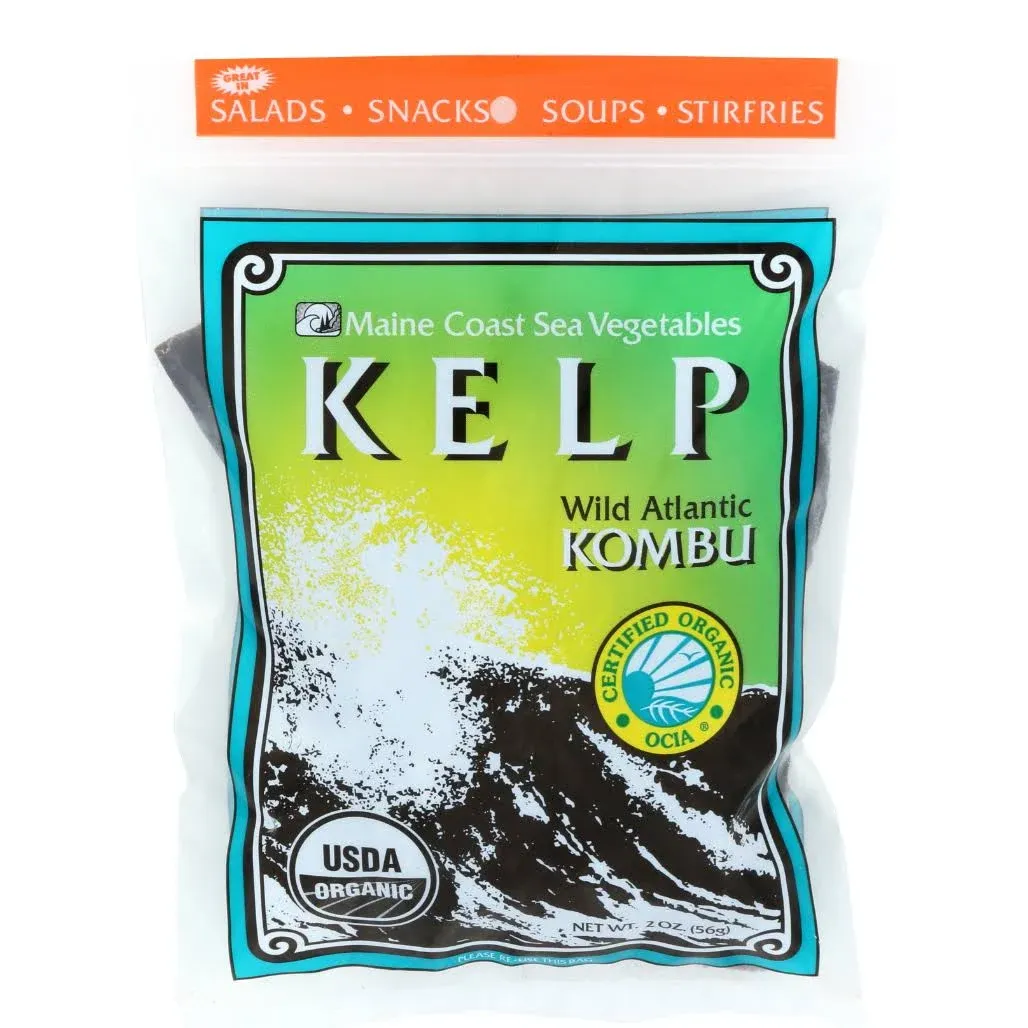 Maine Coast Kelp, Wild Atlantic Kombu - 2 oz