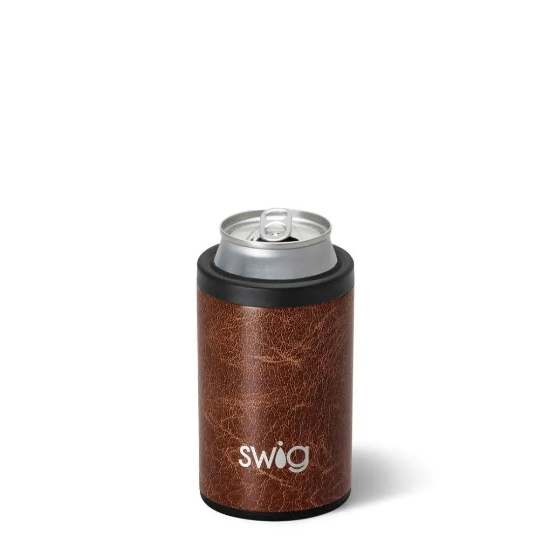 Swig Leather Can + Bottle Cooler - 12oz