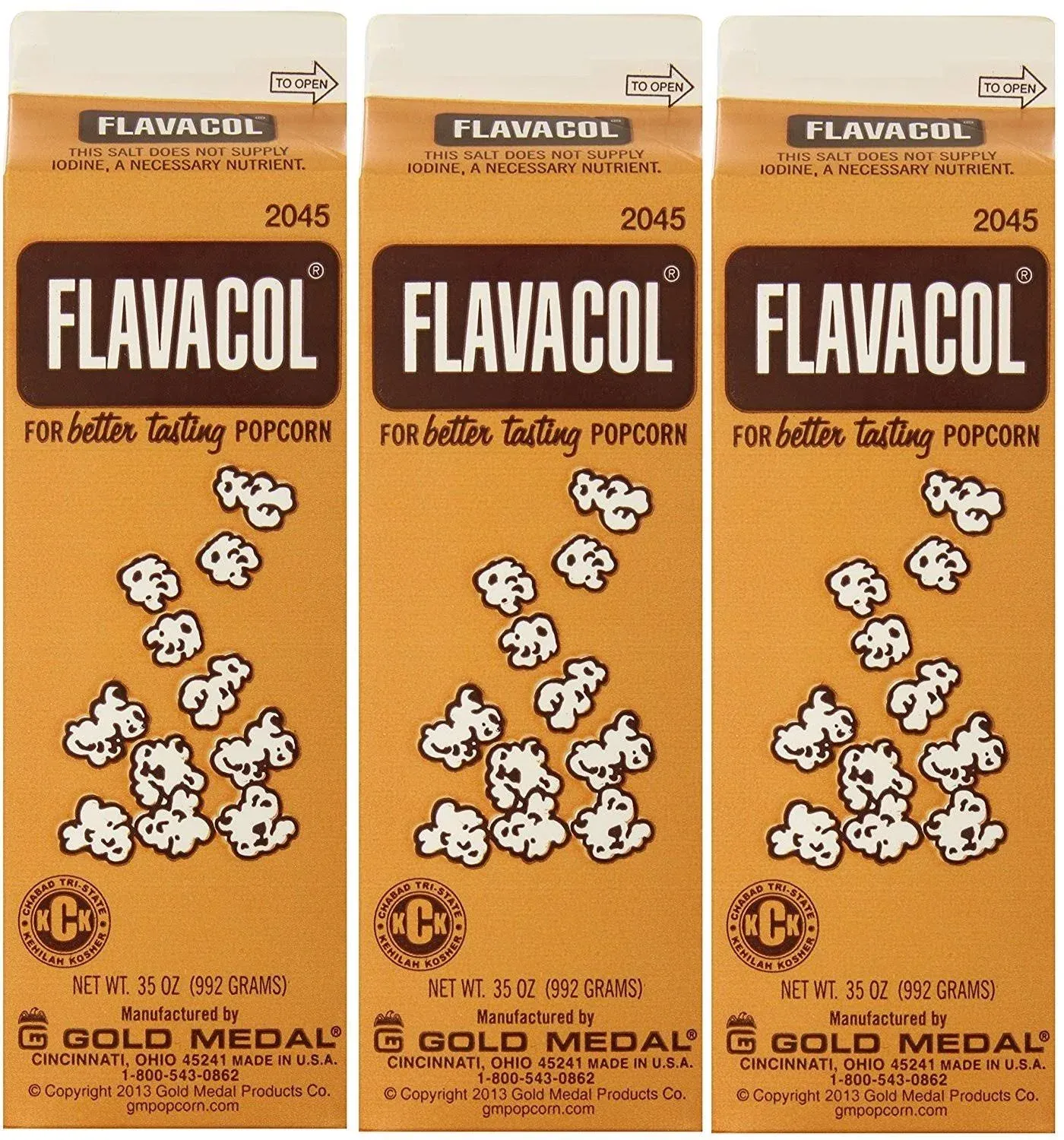 Gold Medal Prod. 2045 Flavacol Seasoning Jkhnvq Popcorn Salt 35o