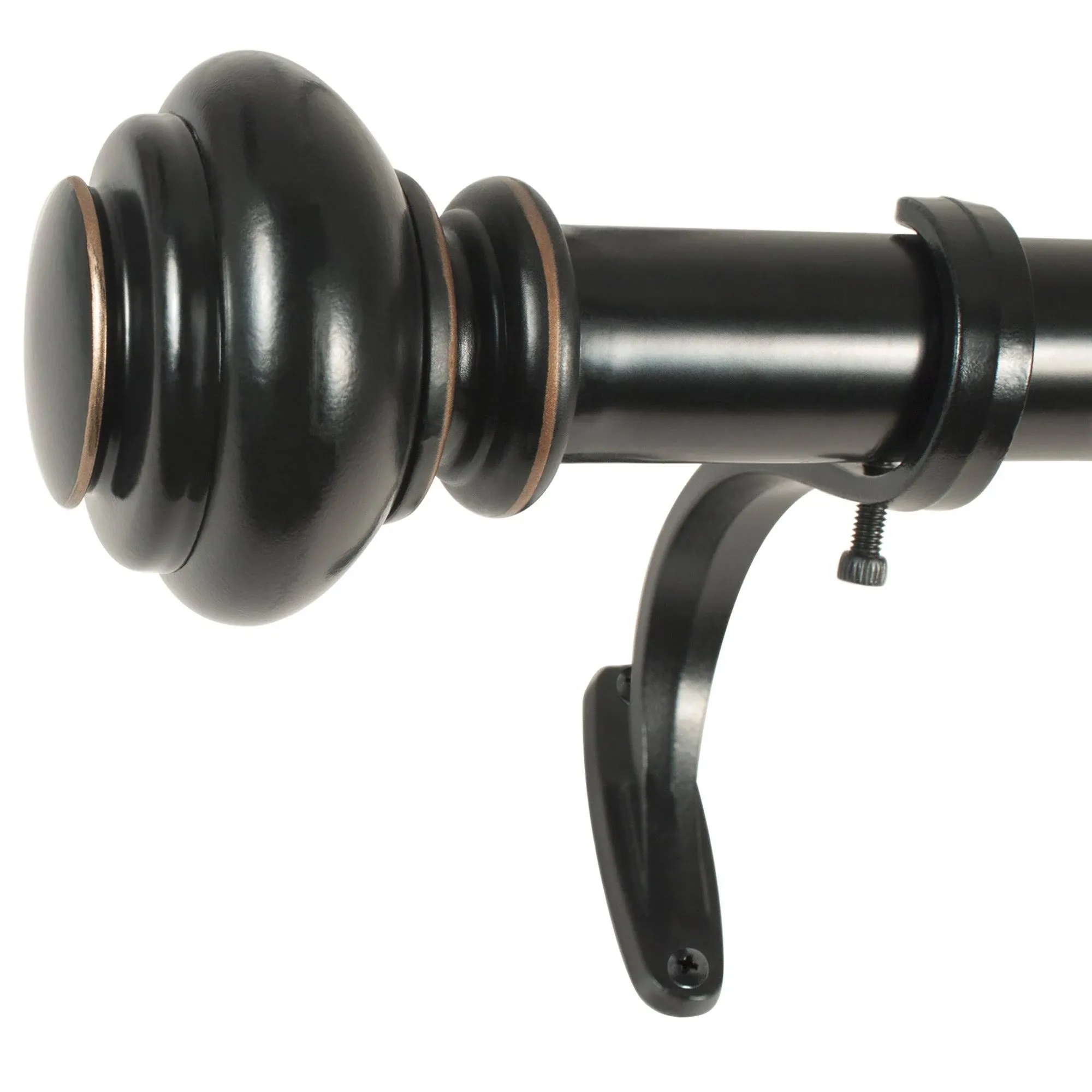 Decopolitan 1" Diameter Urn Adjustable Curtain Rod Set