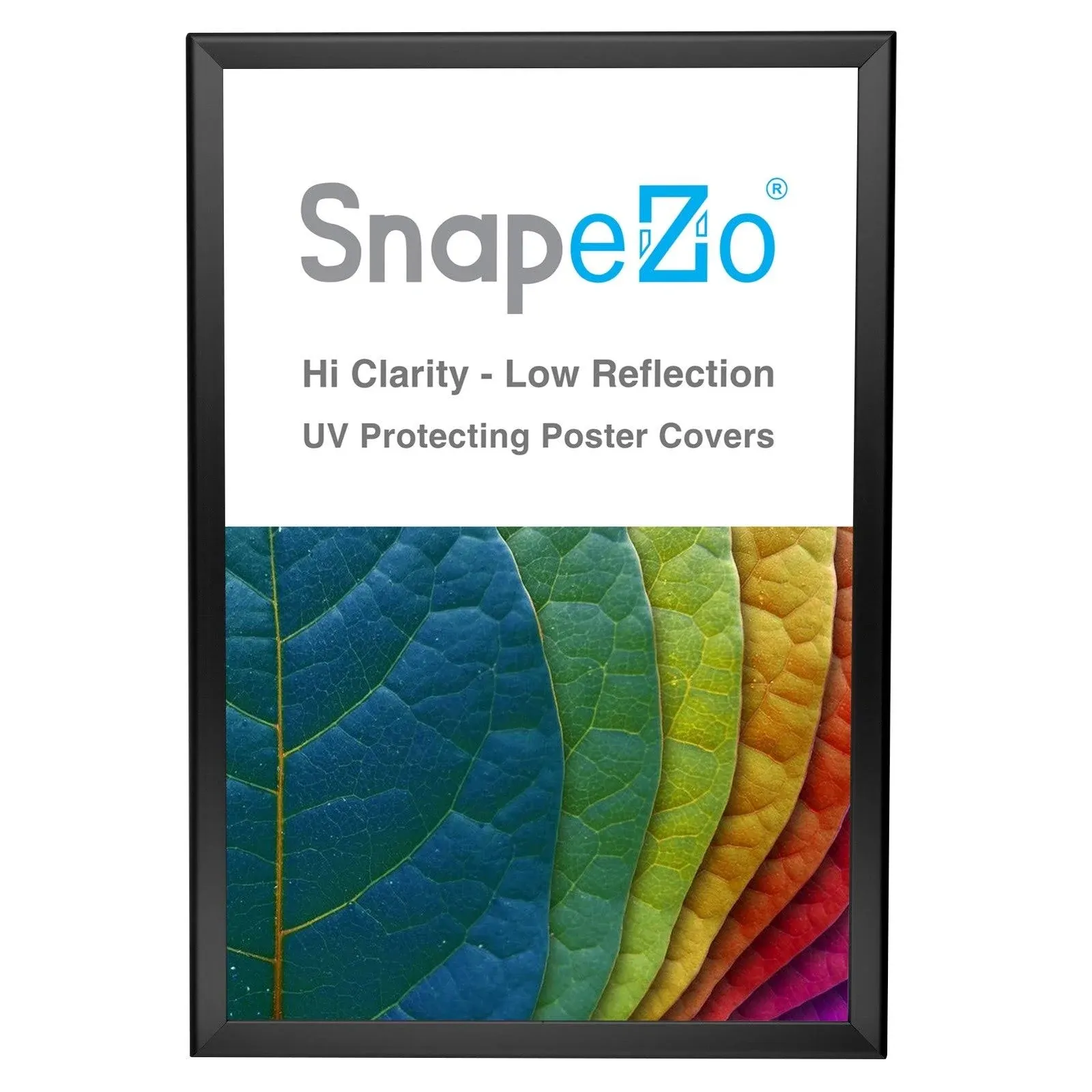 SnapeZo Photo Frame 13x19, Silver, 1.25 Inch Aluminum Profile, Front-Loading Snap Frame, Wall Mounting, Professional Series