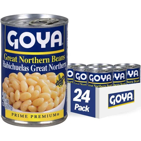 Goya Great Northern Beans - 16 oz. can, 24 cans per case