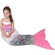 Catalonia Mermaid Tail Blanket for Girls, Glow in the Dark Mermaid Sleeping Bag, Stars and Moon Patterns Pattern, Gift Idea for KidsCatalonia Mermaid Tail Blanket for Girls, Glow in the Dark Mermaid Sleeping Bag, Stars and Moon Patterns Pattern, Gift Ide