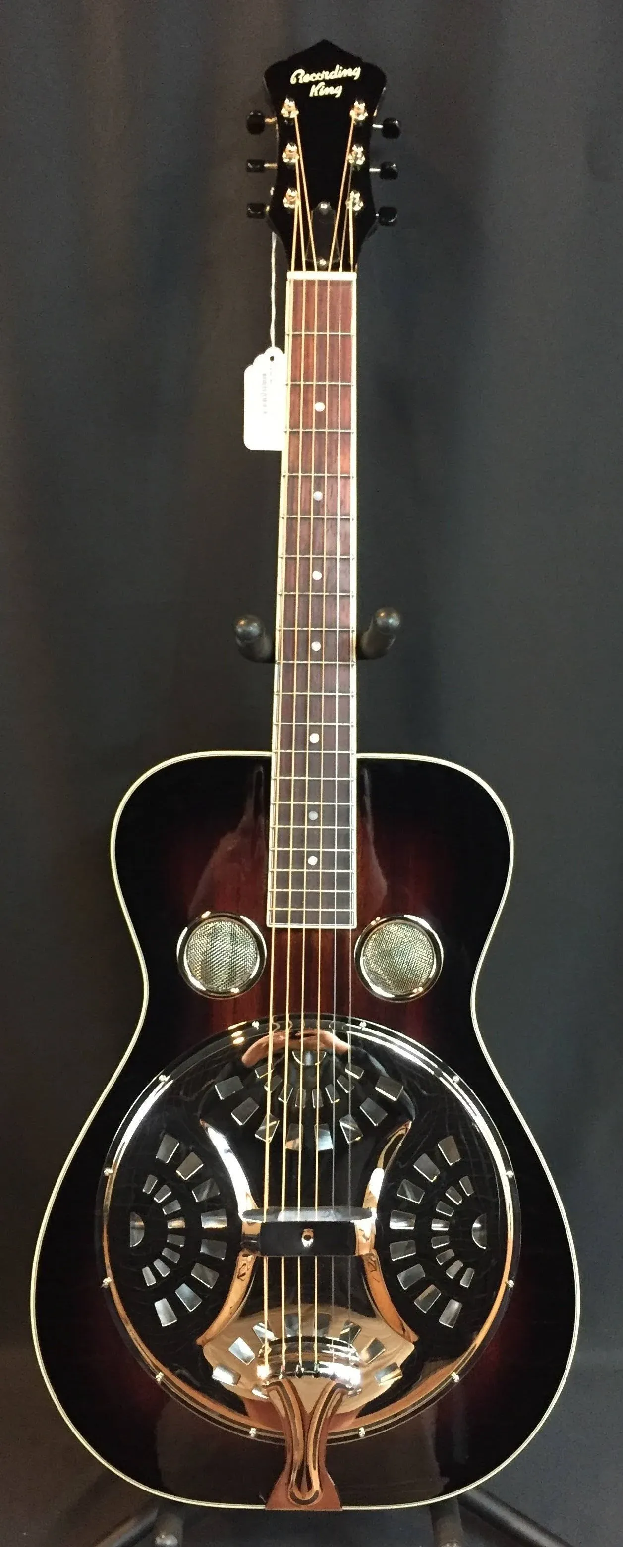 Recording King RR-36-VS Maxwell Series Round Neck Resonator, Vintage Sunburst