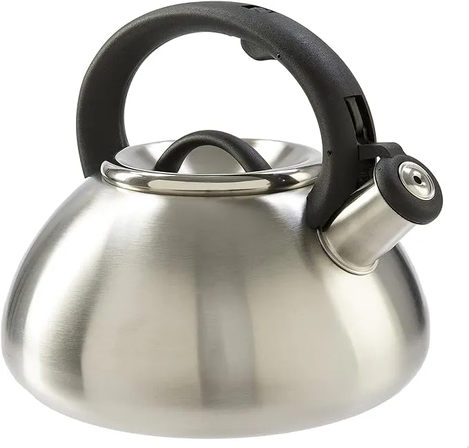 Primula Avalon 2.5 Qt. Whistling Kettle - Brushed Stainless Steel 