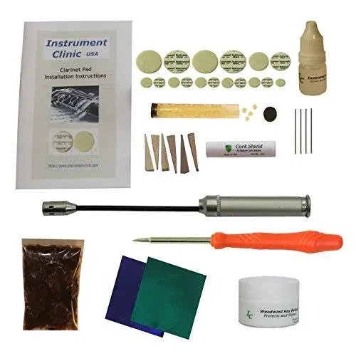 Instrument Clinic Clarinet Pad Kit, with Instructions, Universal