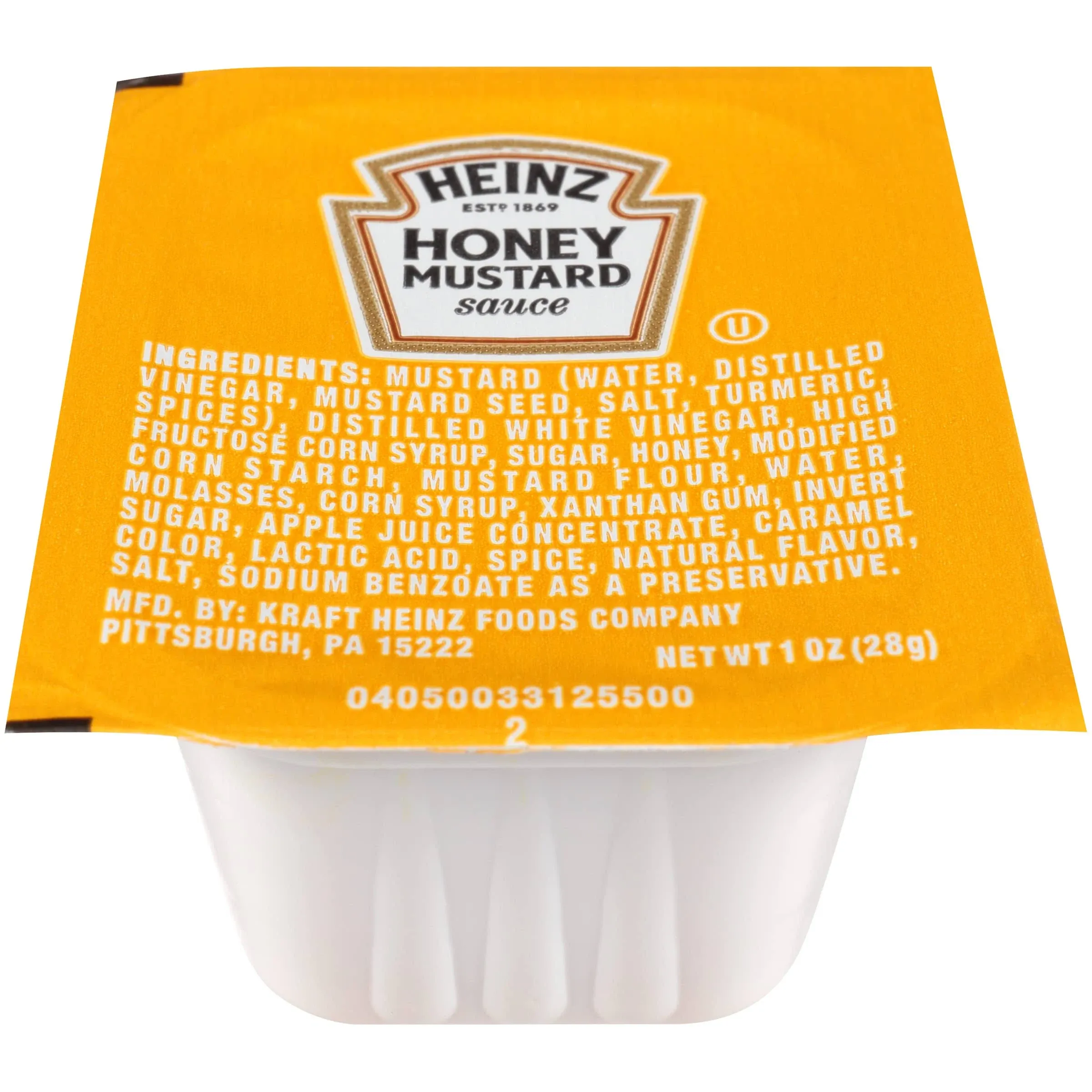 Heinz 1 oz. Honey Mustard Portion Cups - 100/Case