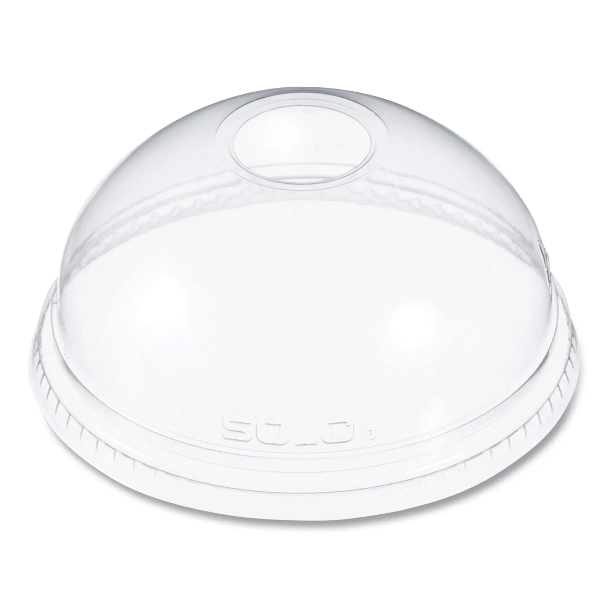 Dart DLR626 Clear Lid PET 626 Dome With Hole (Case of 1000)