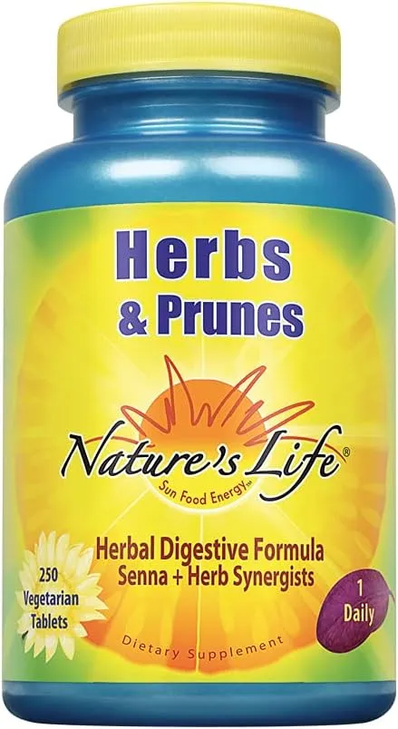 Nature's Life Herbs and Prunes, Tablets - 250 count