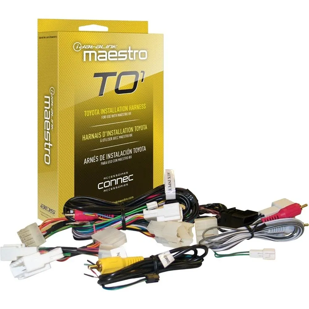 Maestro HRN-RR-TO1 Plug and Play T-Harness for TO1 Toyota Vehicles