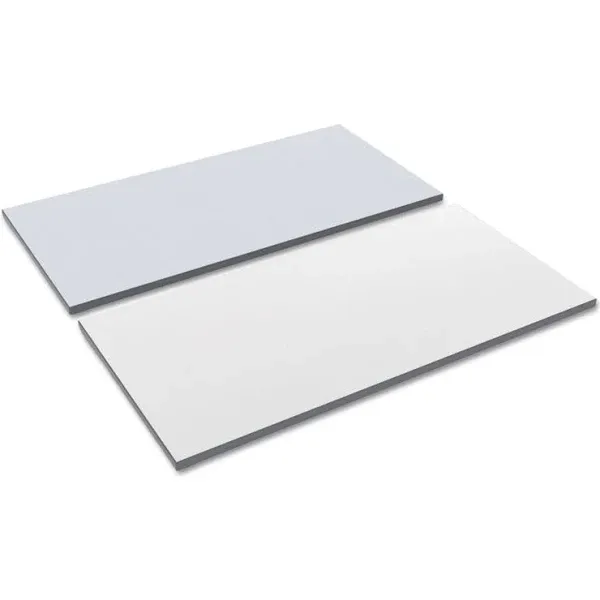 Alera TT4824WG 47.63x23.63 Rect Reversible Laminate Table Top White/Gray New