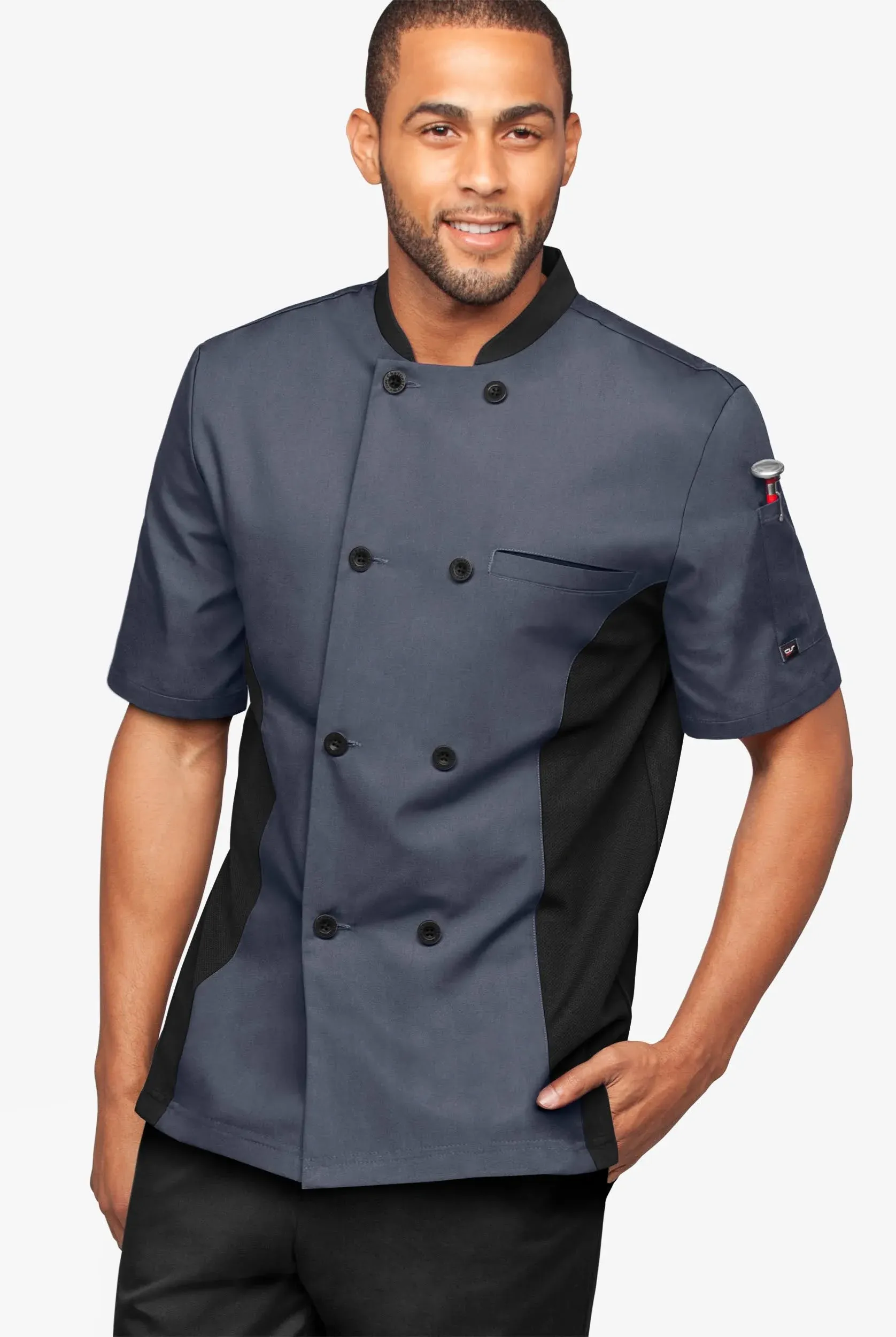 Lightweight Men's Short Sleeve Coat, Men's Lightweight Chef Coats