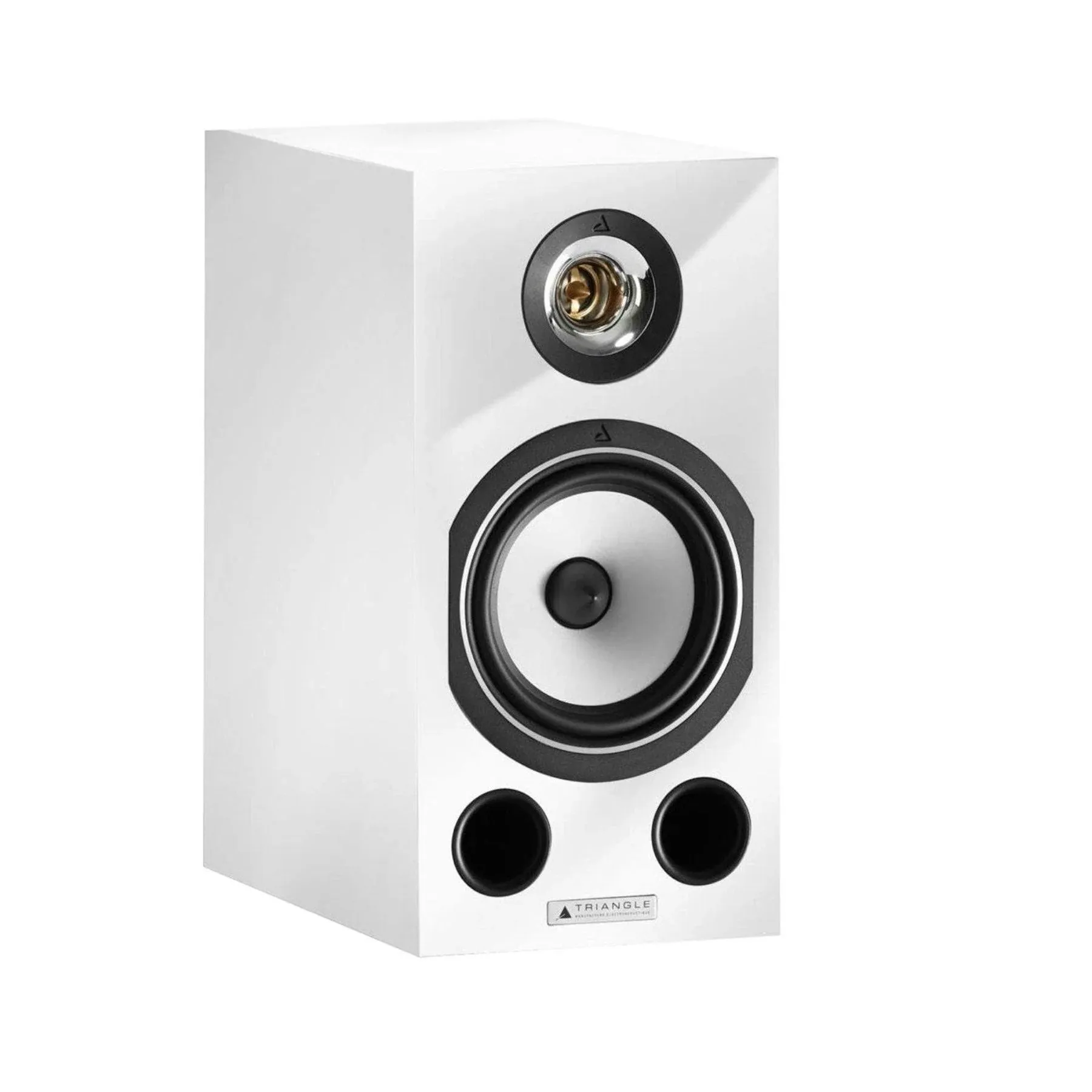 Triangle Esprit Comete Ez Hi-Fi Bookshelf Speakers, White High Gloss, Pair