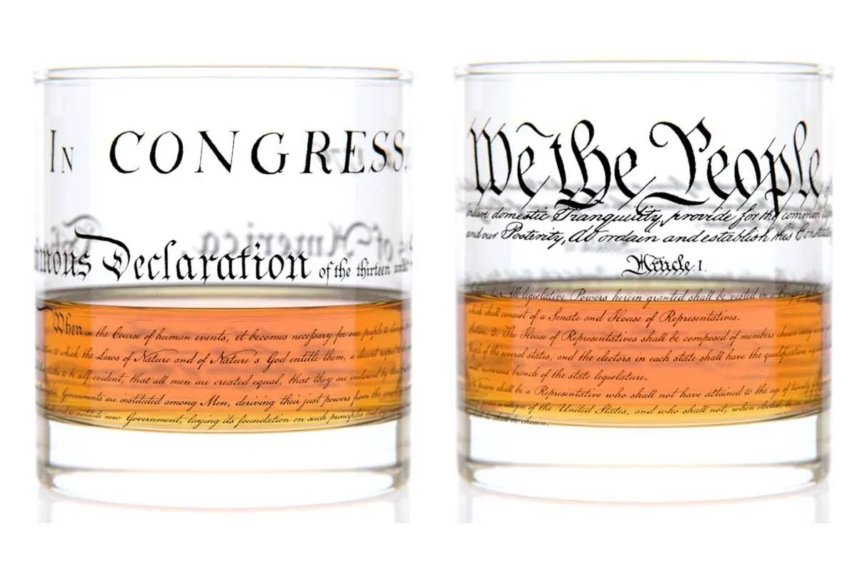 Constitution and Declaration Glasses