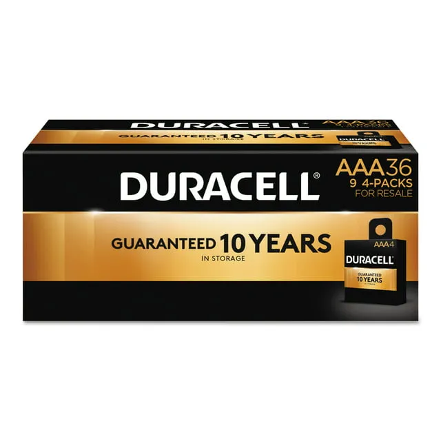 Duracell Coppertop AAA Alkaline Batteries MN2400BKD