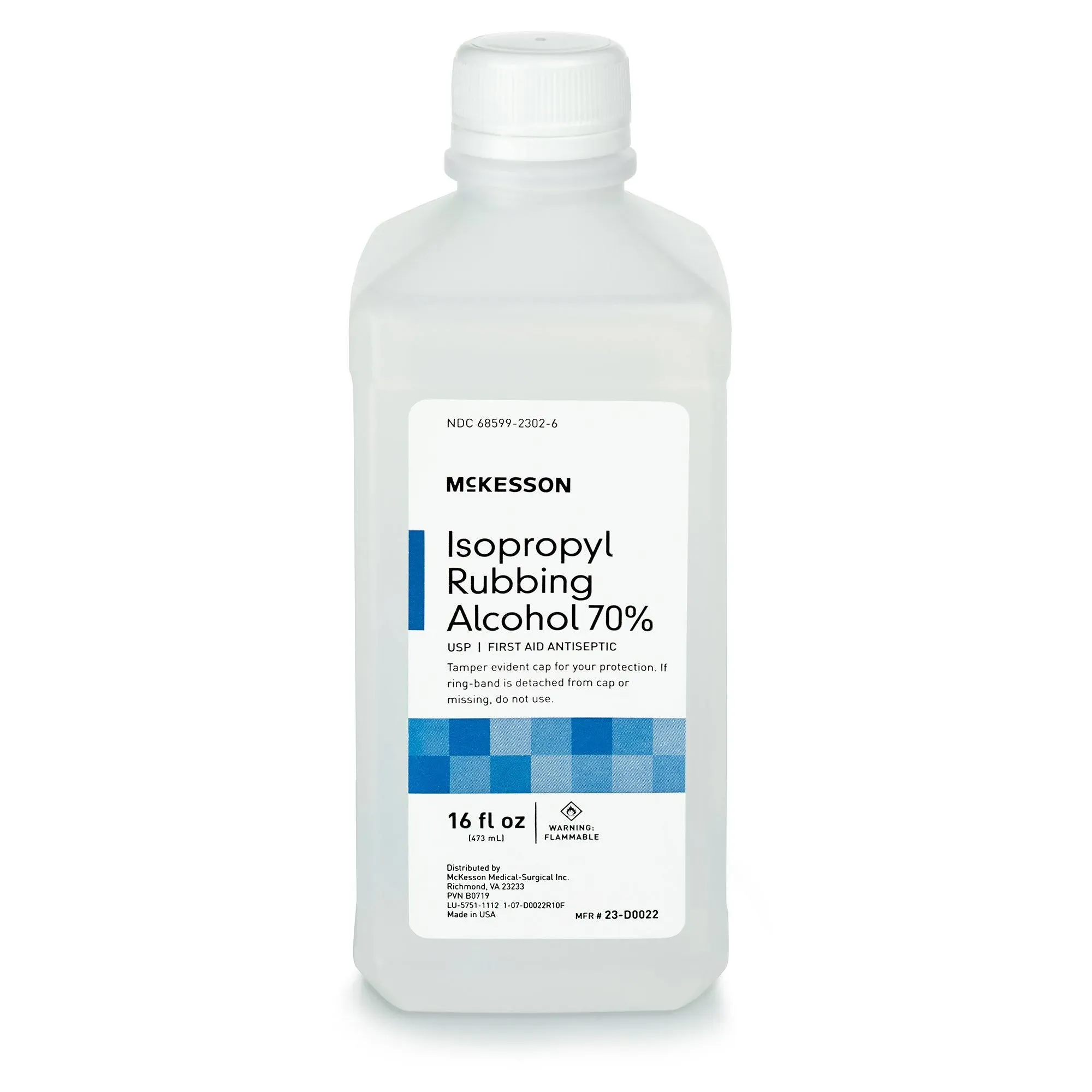 Mckesson Alcohol Isopropyl Rubbing 70% 16 Ounces - Case of 12 - Model 23-D0022