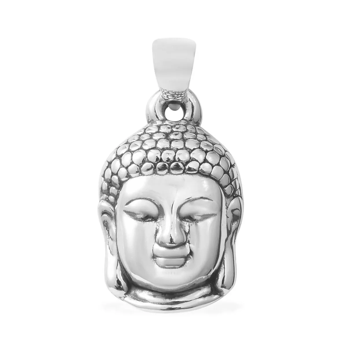 Shop LC 925 Sterling Silver unisex Meditation Fortune Tibetan Buddha Head Charm ...