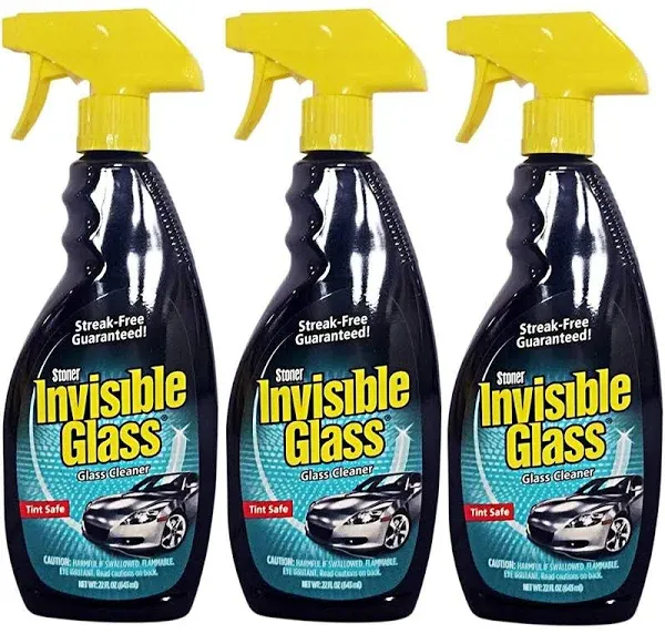 Invisible Glass 92164-4PK 22-Ounce Premium Glass Cleaner and Window Spray for Auto and Home Streak-Free Shine on Windows, Windshields, and Mirrors