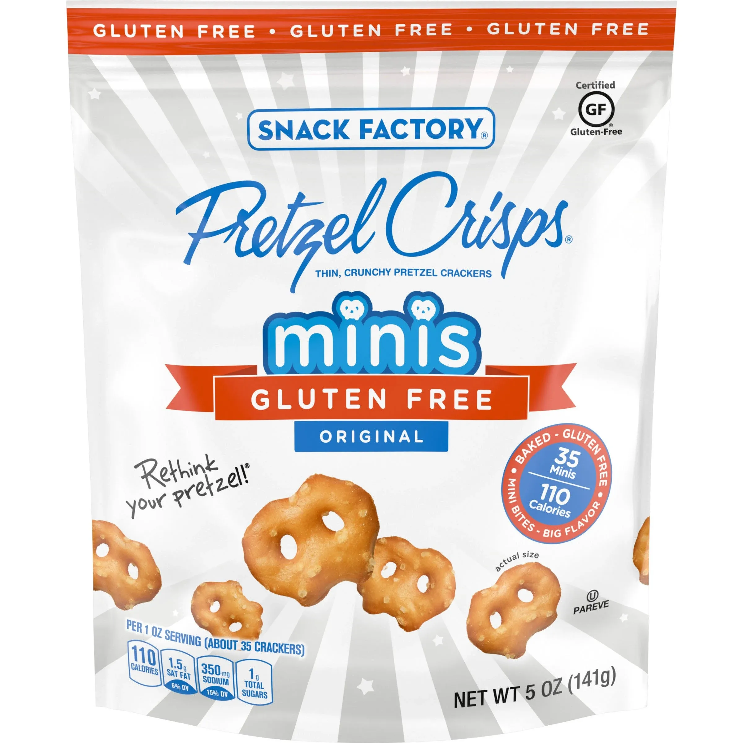 Pretzel Crisp - Pretzl Crisp Sin Gluten Evrything - Caja de 12-5 Oz