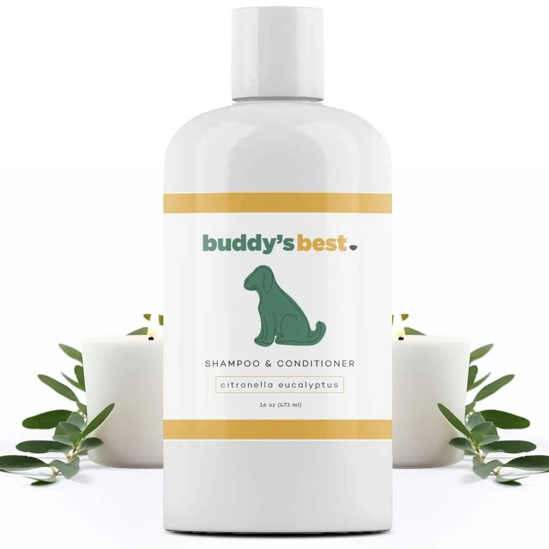 "Buddy's Best Dog Shampoo & Conditioner Citronella Eucalyptus 16 oz"