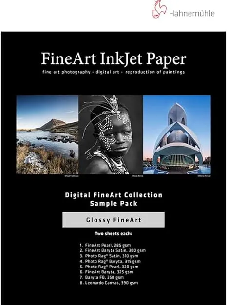 Hahnemuhle FineArt Glossy Inkjet Paper Sample Pack