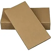 Natural Brown Colored Disposable Dinner Napkins – Linen-Feel, Elegant & Cloth-Like – Absorbent & Durable – Great for Weddings, Parties and Showers! – Perfect Size: 16”x16” – Box of 50 by SimuLinenNatural Brown Colored Disposable Dinner Napkins – Linen-Fe