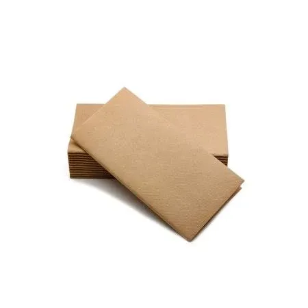 SimuLinen Natural Brown Dinner Napkins Paper Disposable Decorative – Thanksgiving Napkins Disposable Linen-Feel, Cloth-Like, Fall Wedding Napkins Guest Bathroom Handtowel – 16”x16” – Box of 50