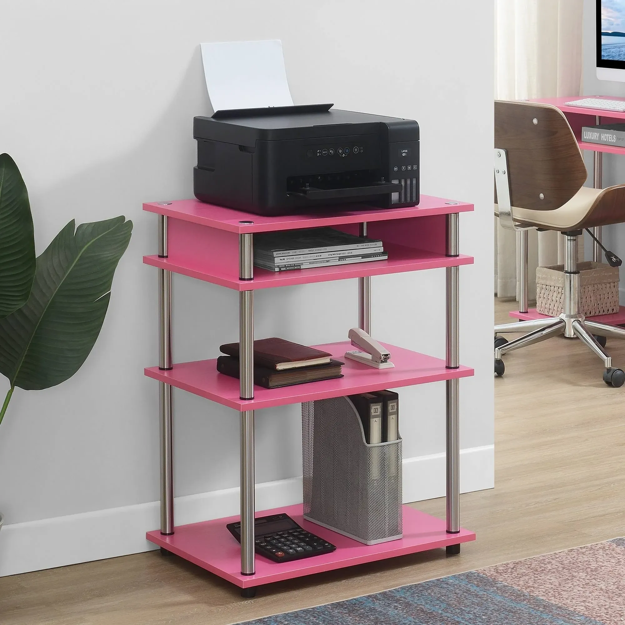 Convenience Concepts Designs2Go Printer Stand with Shelves