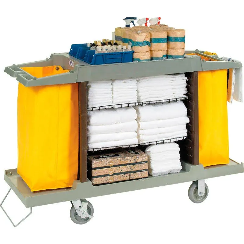 Global Industrial Hotel Cart, Housekeeping Cart 603575