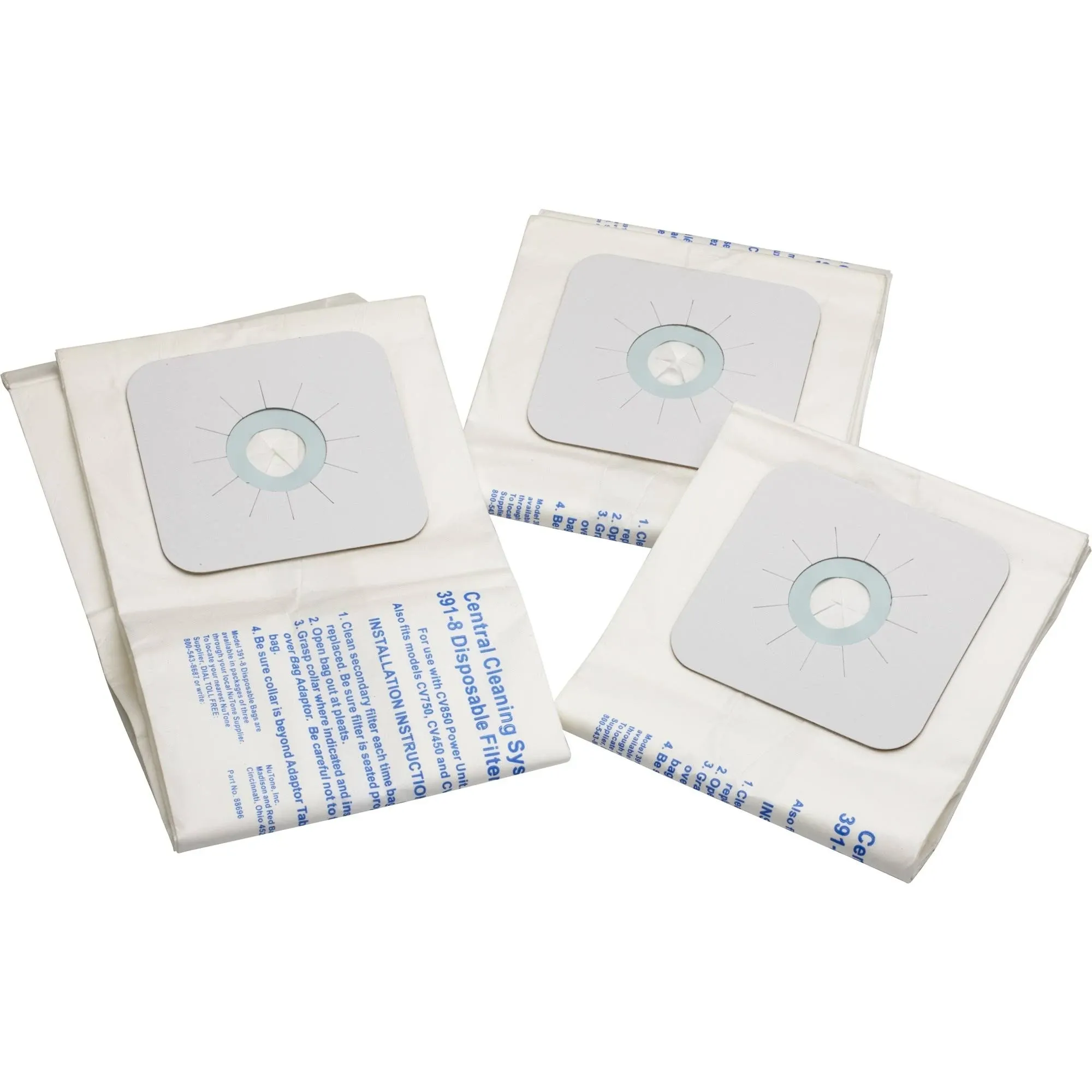 Nutone 391 Central Vacuum Bags