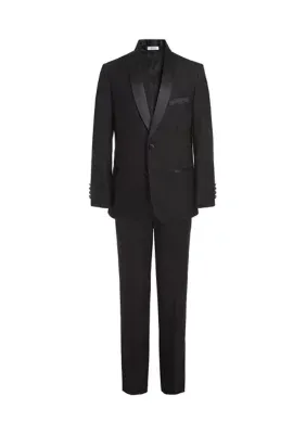 Calvin Klein Boys 8-20 2-Piece Tuxedo, Black, 14