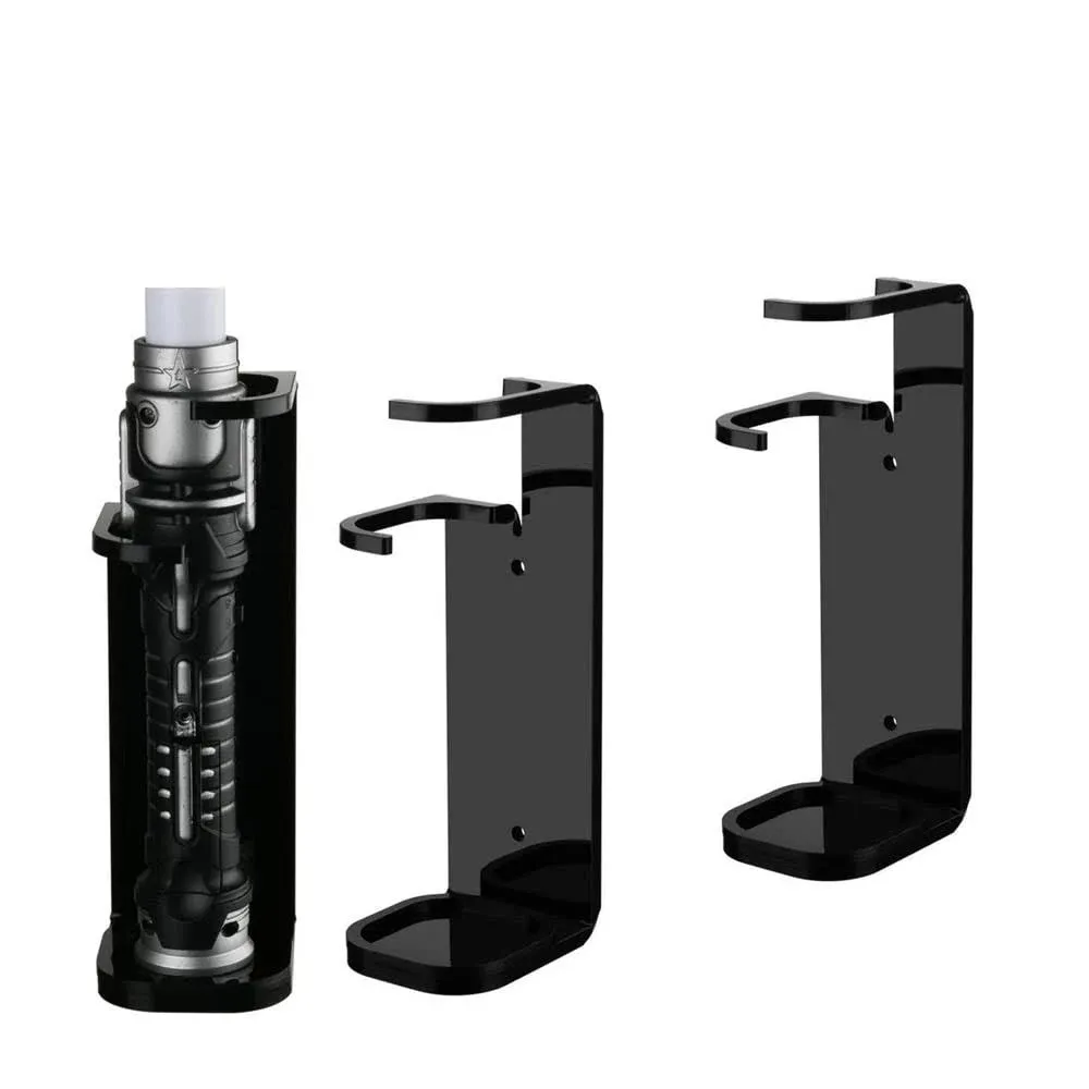 MANNIFEN Lightsaber Wall Mount Light Saber Holders Lightsaber Mount Acrylic Lightsaber Display Stand (2 PC Black)