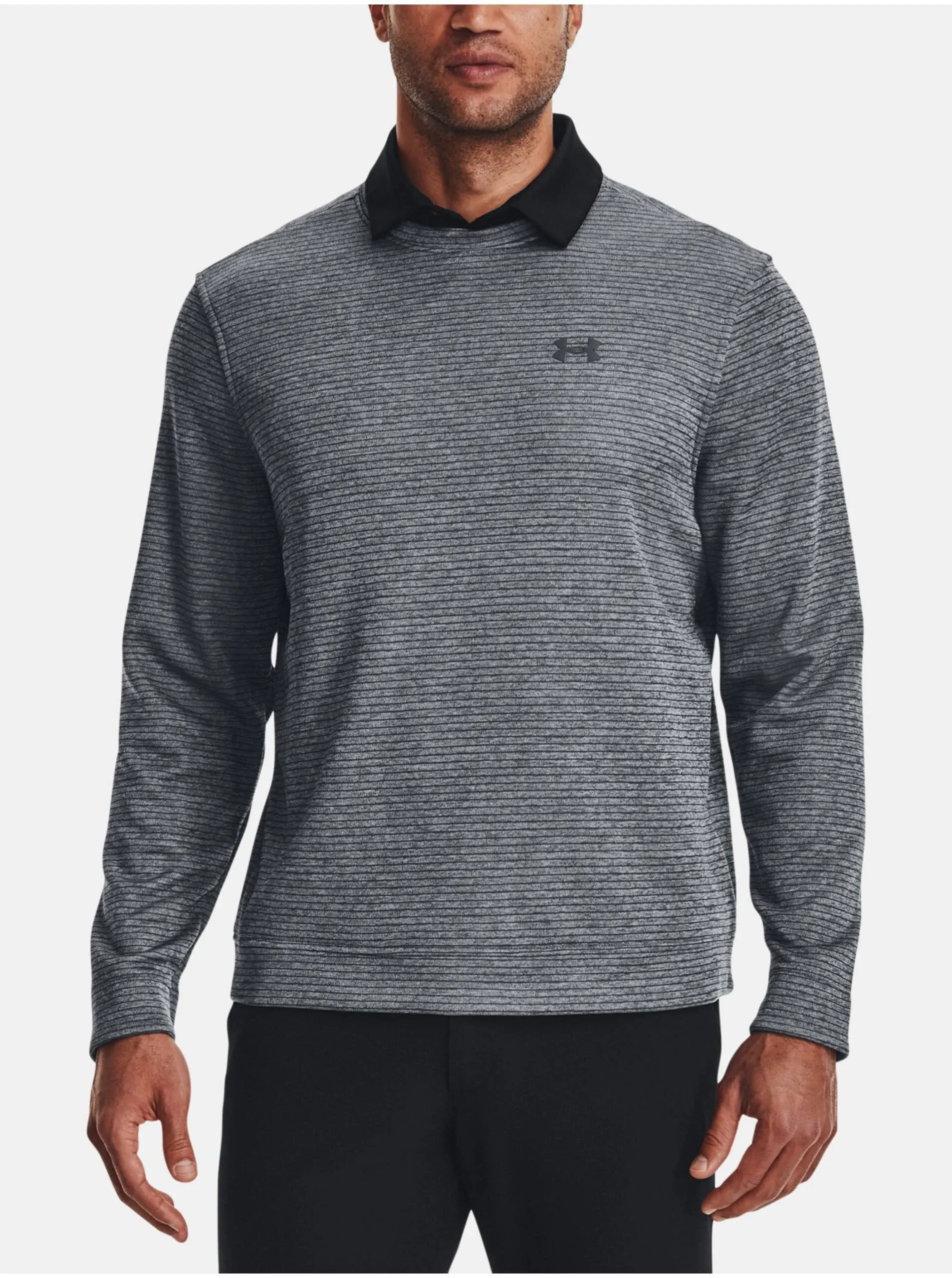 "Under Armour Men's Pitch Grey Storm Sweater Fleece Crew"