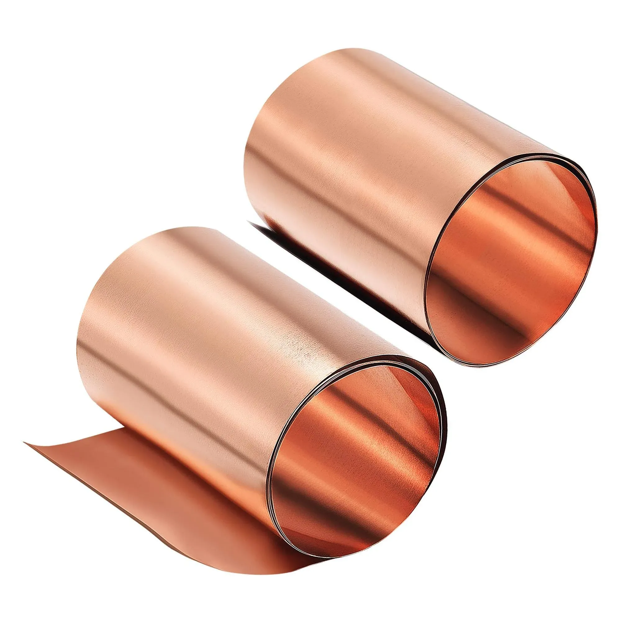 Uxcell Copper Sheet Roll, Metal Foil Plate 1000mm x 100mm x 0.1mm 2pcs