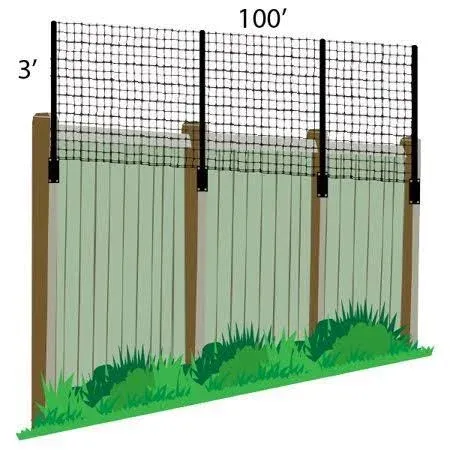 4' x 100' Poly Extension Kit