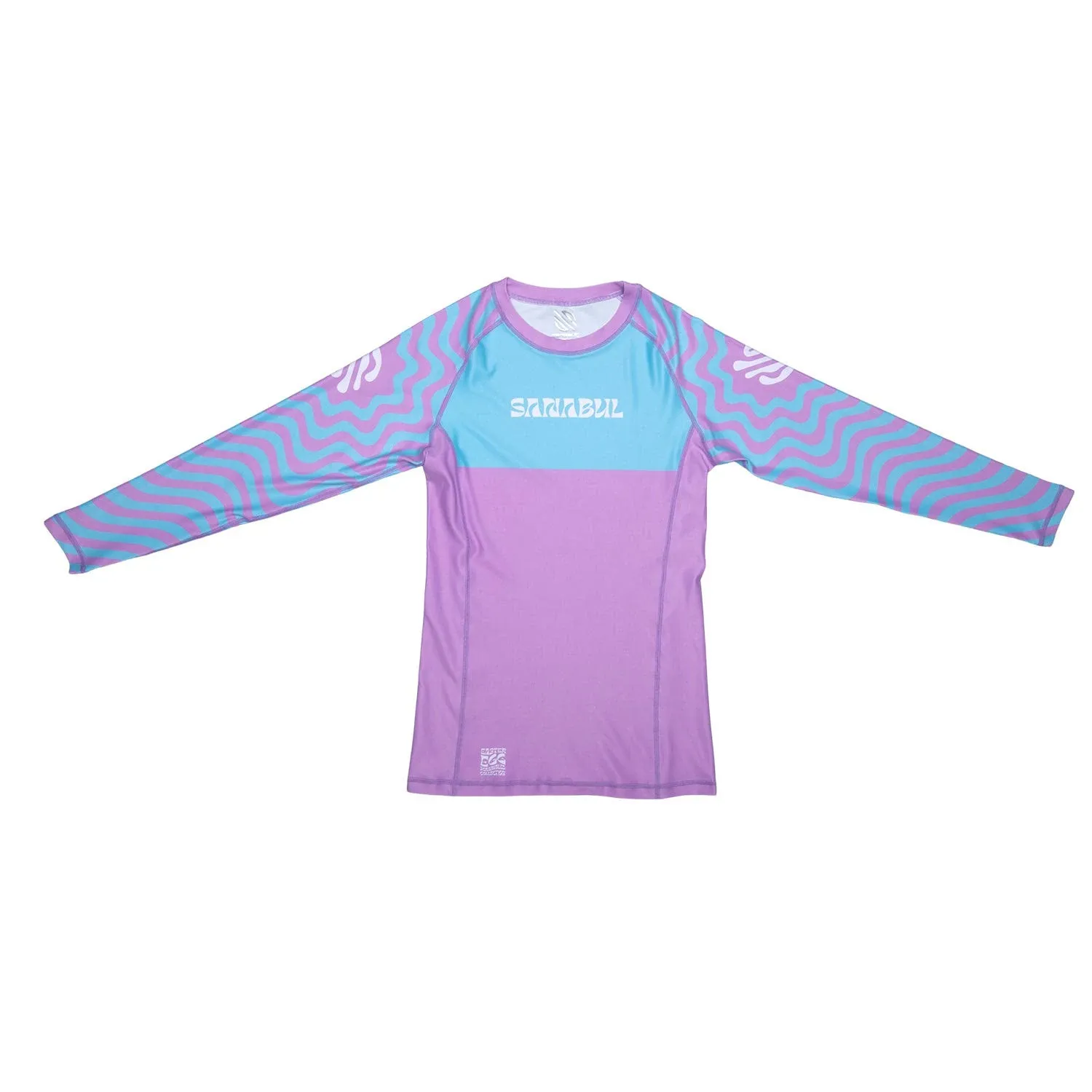 Easter Egg Scrambled Rash Guard - Purple/Blue - Medium by Sanabul