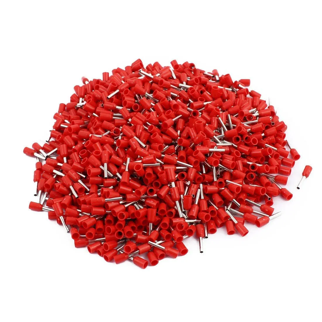 1000pcs 18 AWG 1.0mm2 Insulated Pin Cord End Wire Ferrules Terminal Red