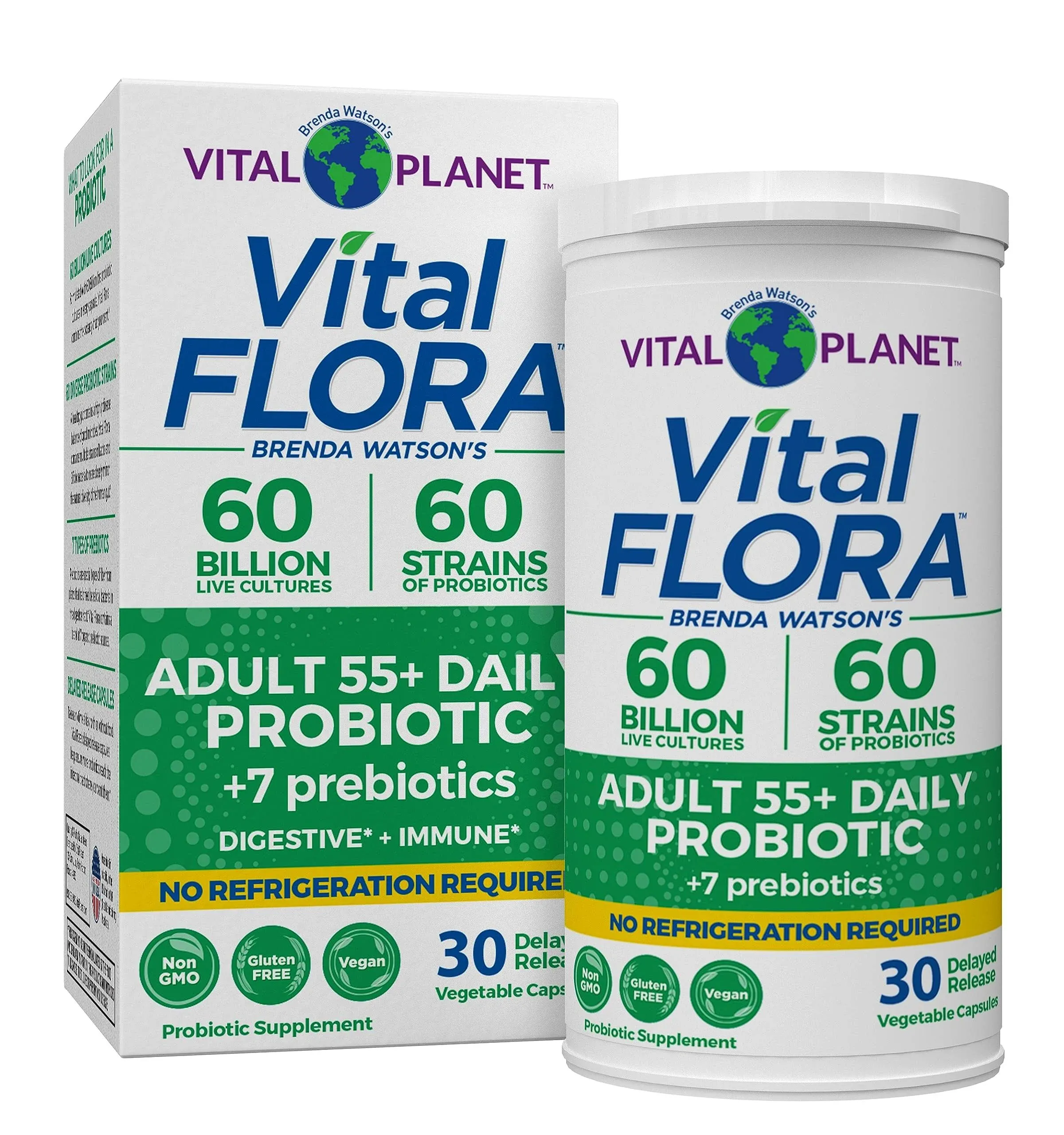 Vital Flora Adult 55+ Daily Probiotics