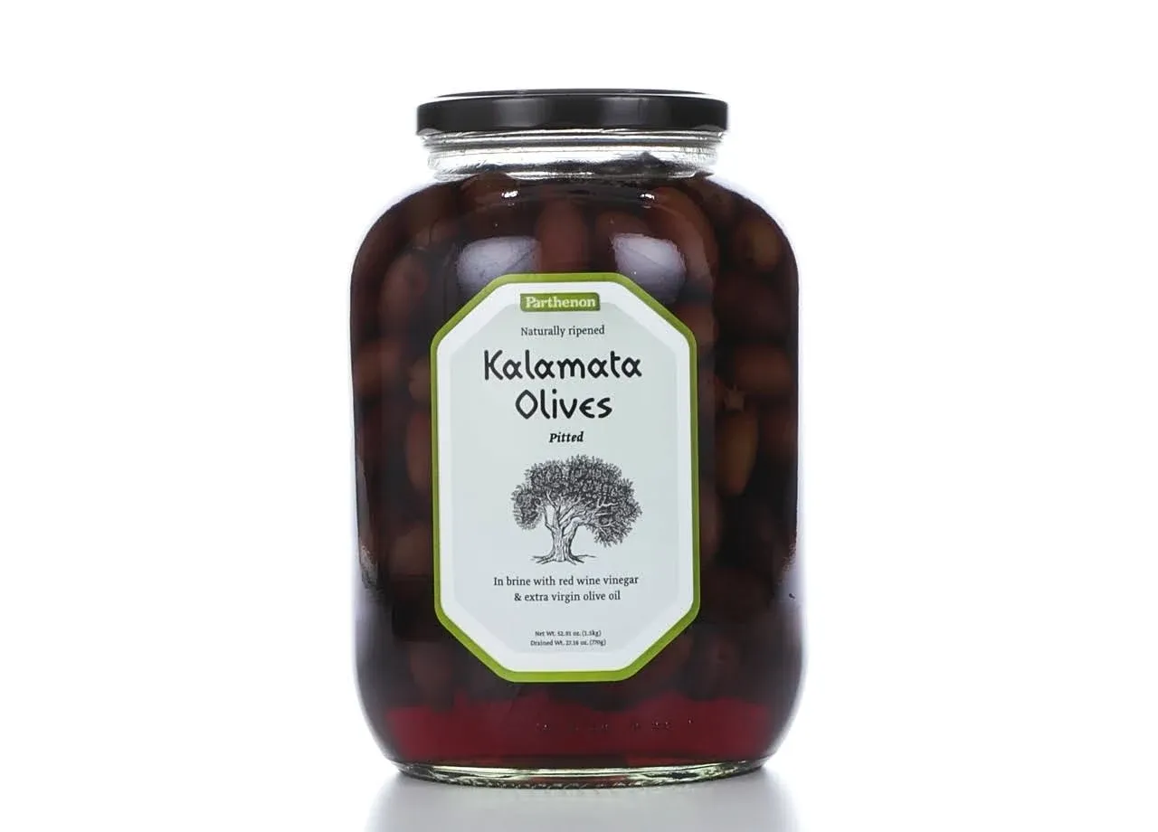 Part Henon Pitted Kalamata Olives in Brine with Red Wine