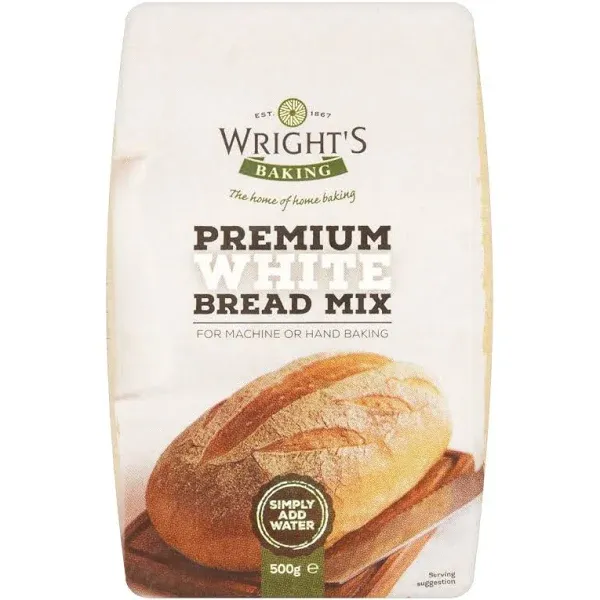 Wrights Bread Mix Premium White 500g