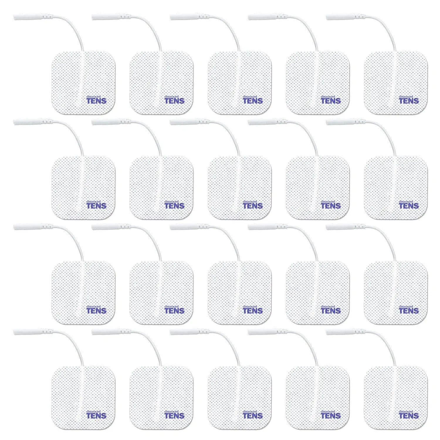 Tens Electrodes - Value Wired 2x2 Replacement Pads for Tens Units - 20 Tens Unit ...