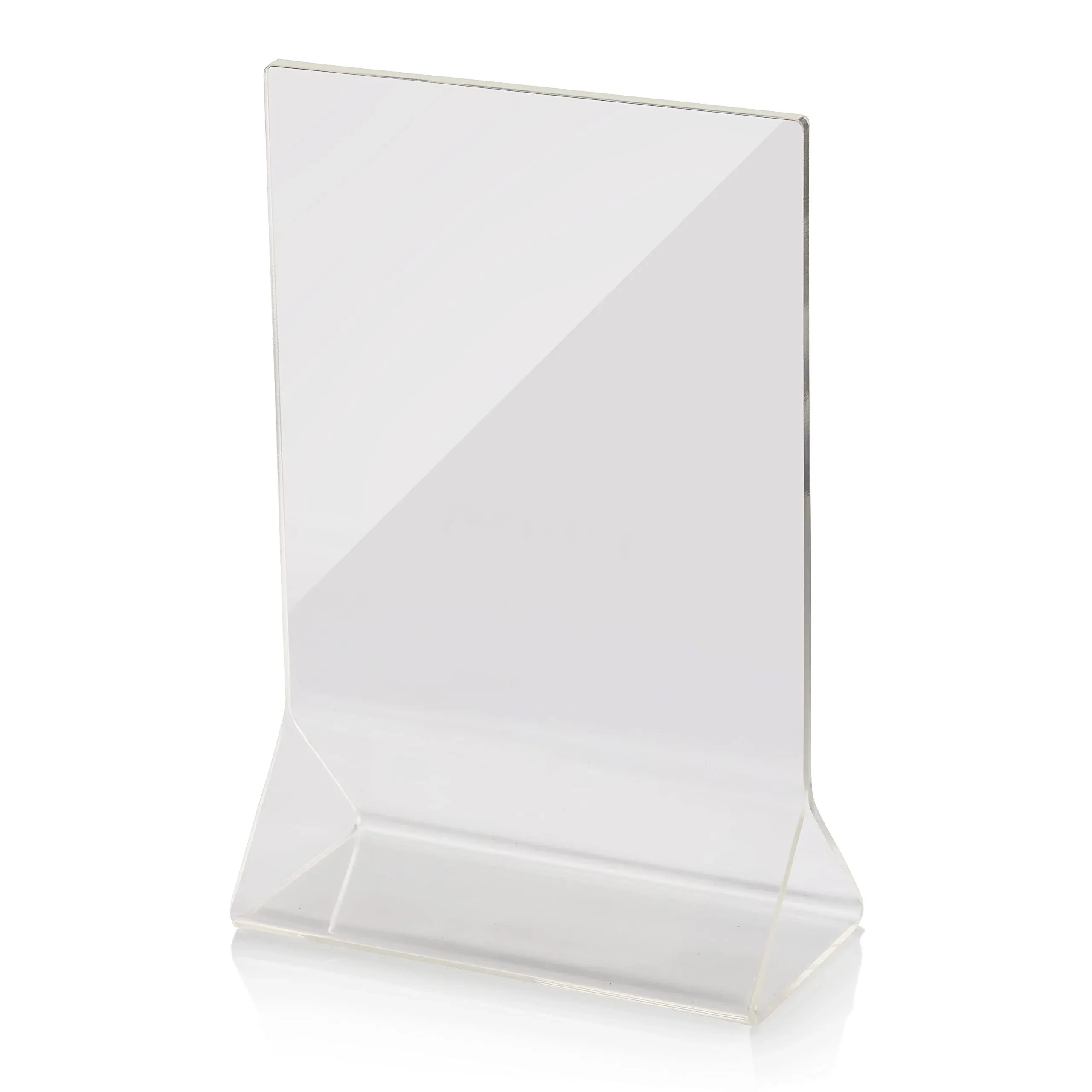 New Star Foodservice 22940 Acrylic Table Menu Card Holder, 4 by 6-Inch, Clear, Set of 12