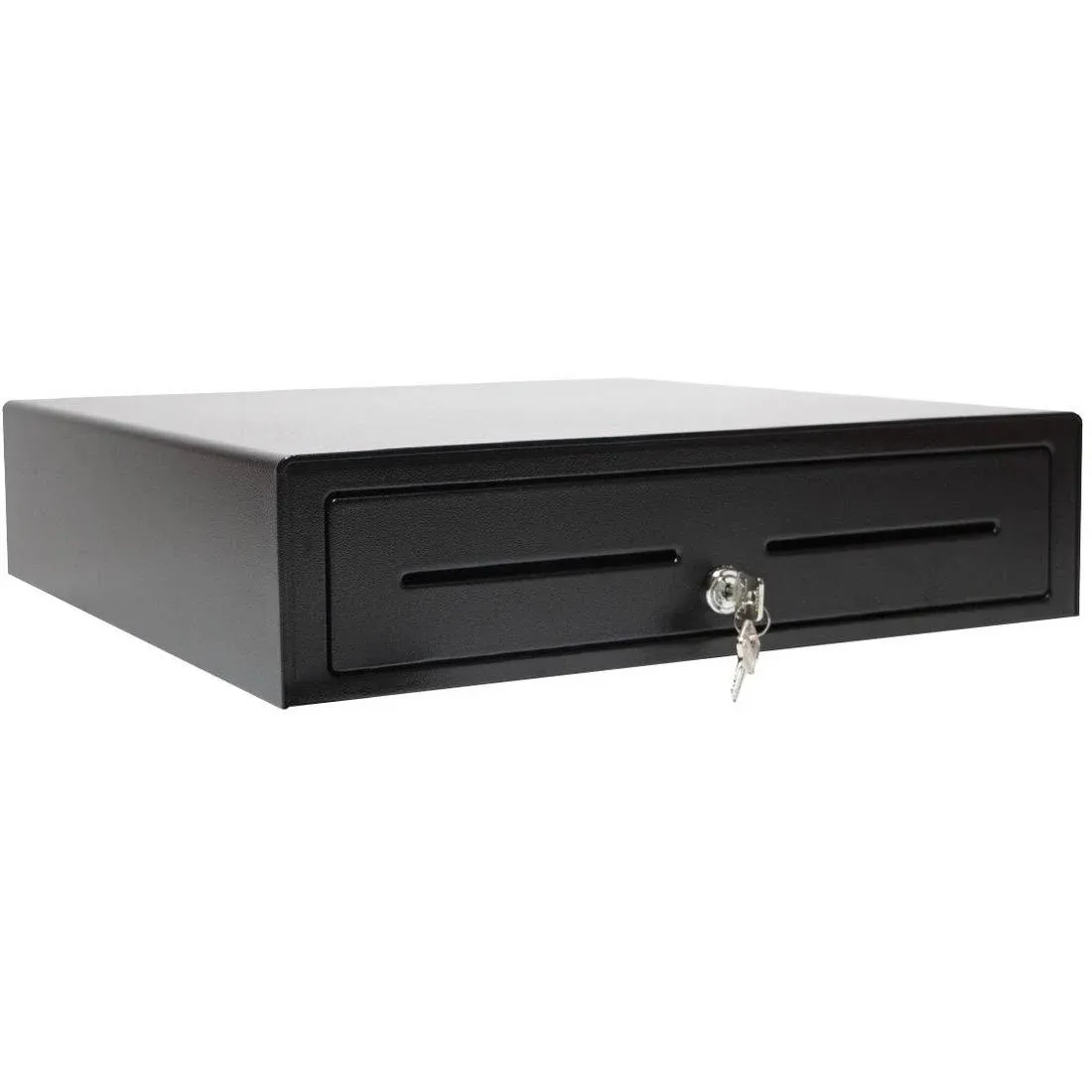 APG Cash Drawer VB320-BL1616 Standard-Duty Cash Drawer, Vasario Series, MultiPro 24V, Fixed 5 x 5 Till, 16 x 16 size, Black