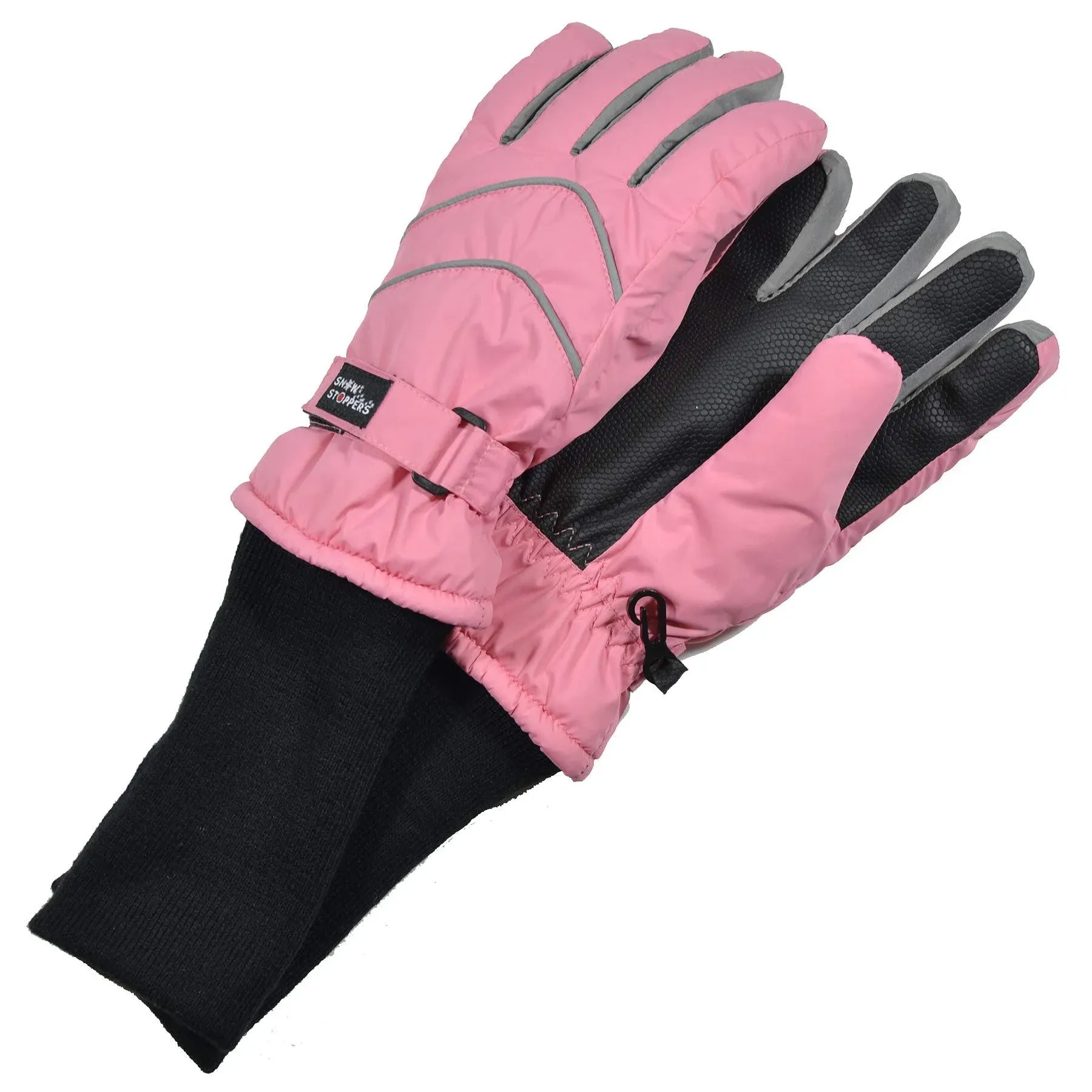 SnowStoppers Kid's Waterproof Long Cuff Winter Gloves