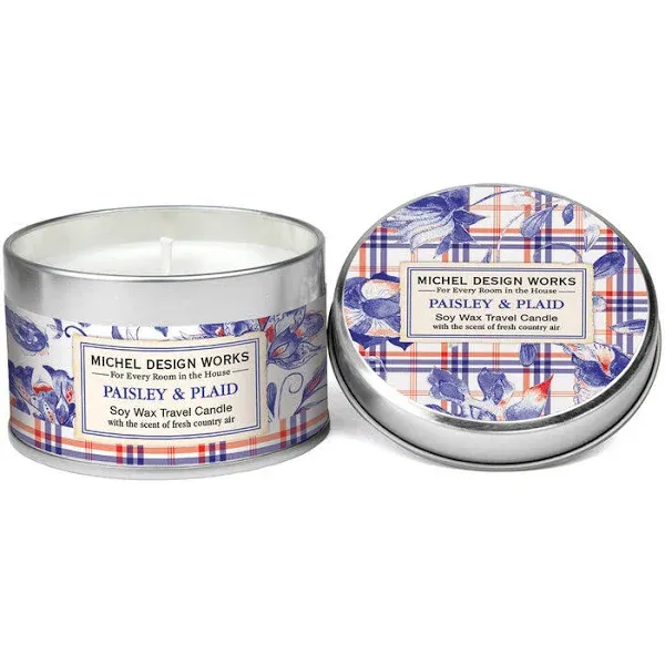 Paisley & Plaid - Soy Wax Travel Candle