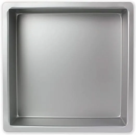 PME 6 x 6-Inch Square Cake Pan, Silver