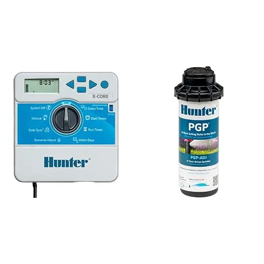 Hunter Sprinkler XC400 X-Core 4-Station Outdoor Irrigation Controller, Small