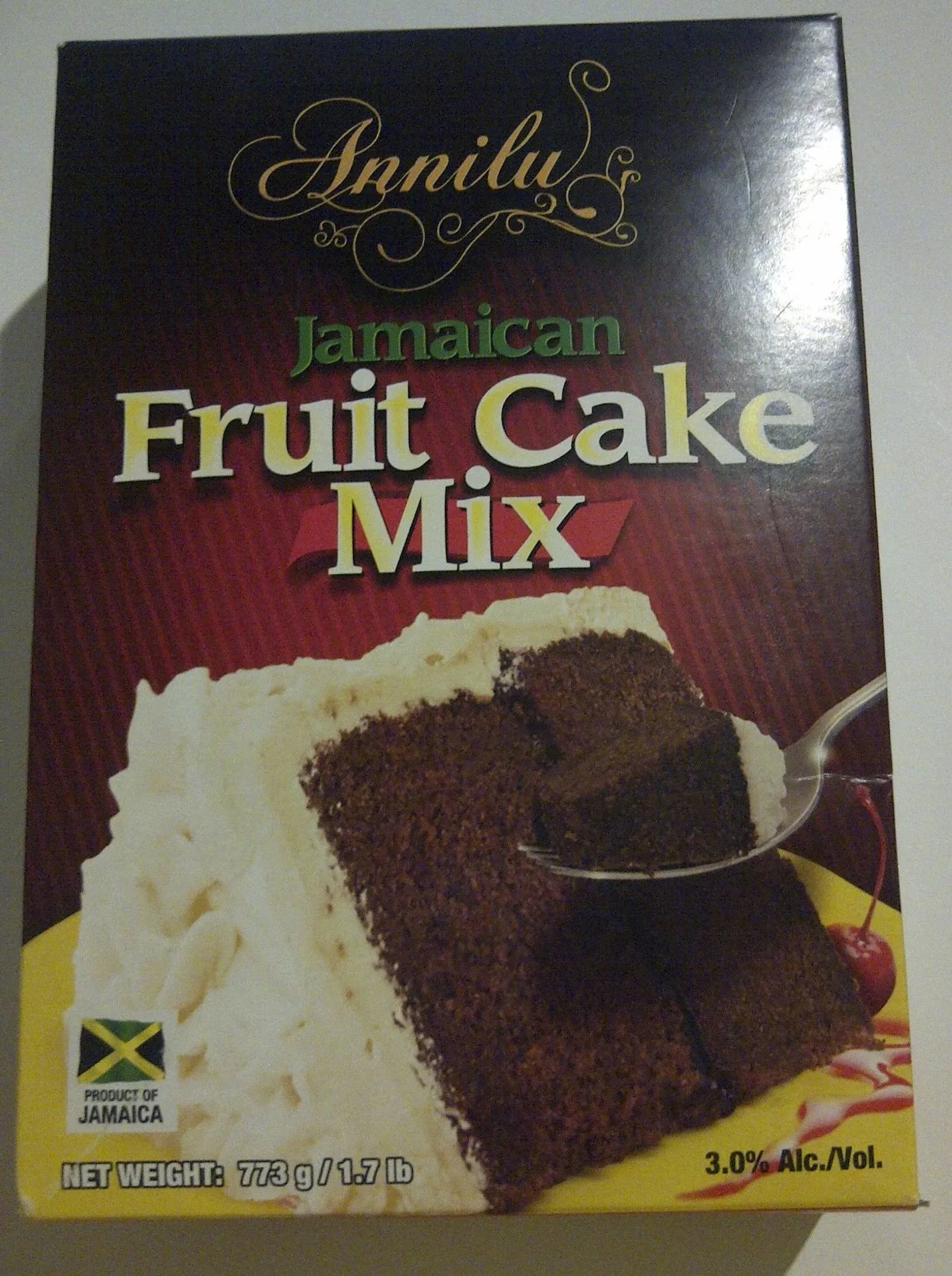 Annilu Jamaican Fruit Cake Mix. 1.7 lbs. Product of Jamaica