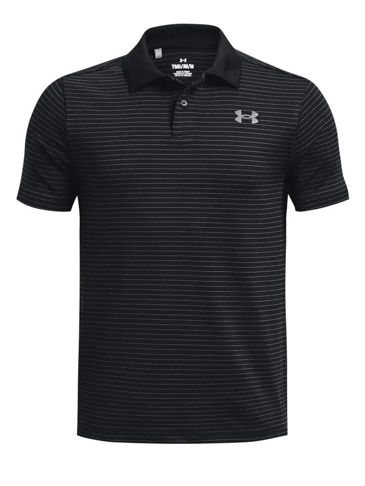 Under Armour Boys' Performance Polo Striped (Big Kid)